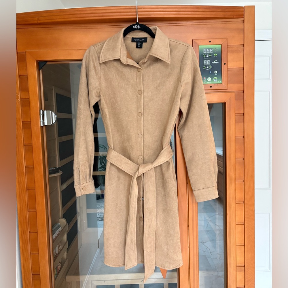 Tan Rachel Zoe Snap Dress with Belt